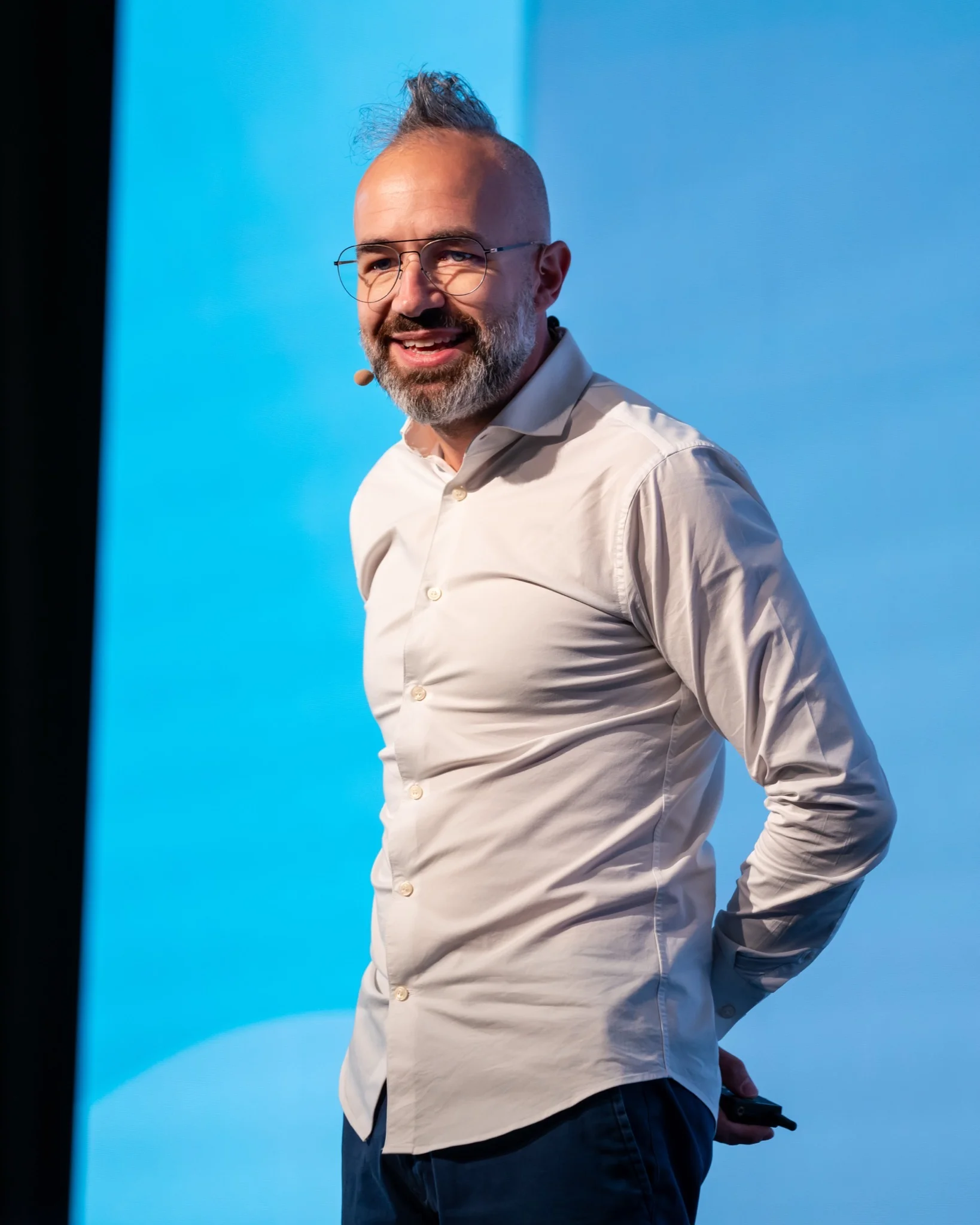 Adam Pantanowitz speaking at AbbVie Open Horizons, Amsterdam