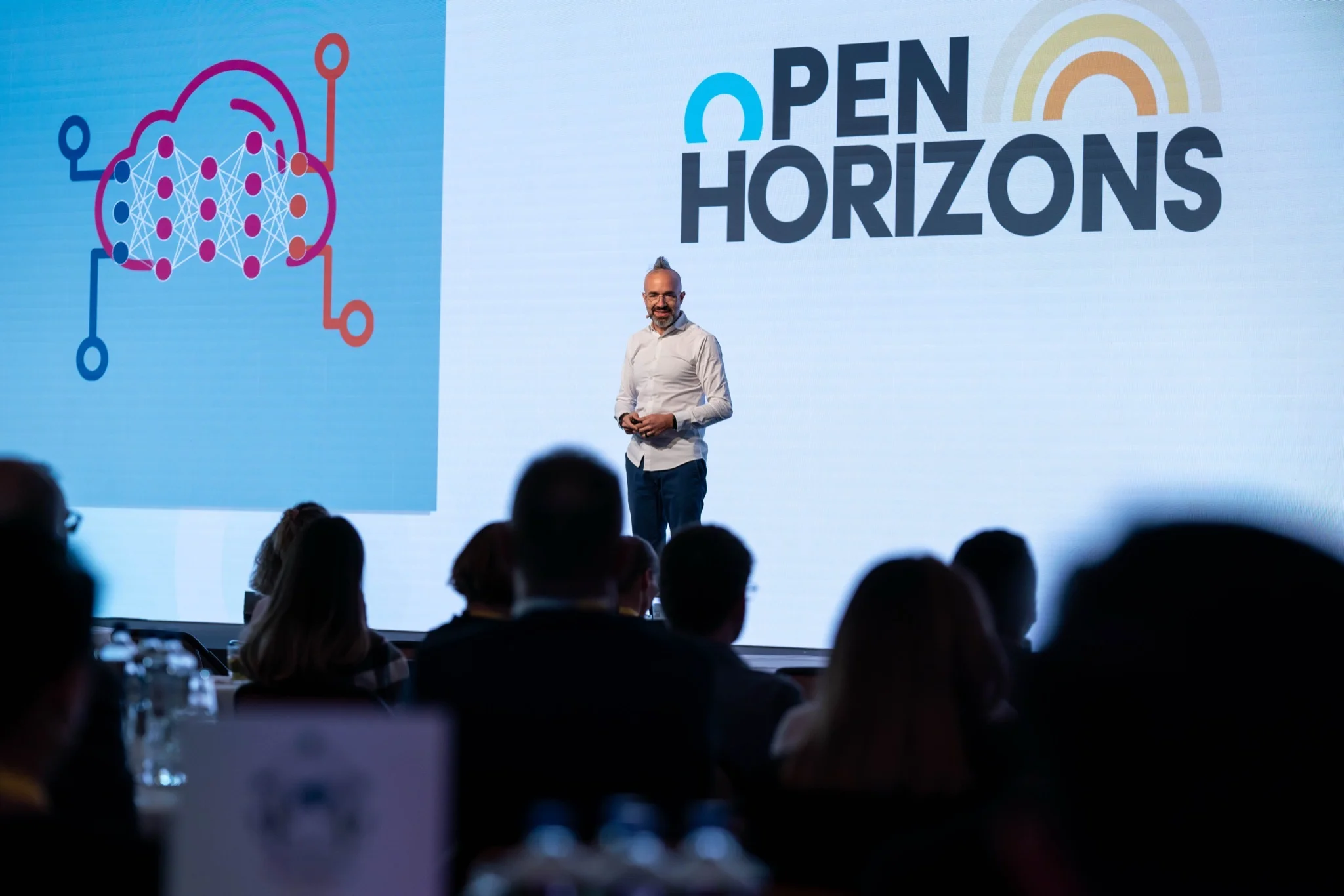 Adam Pantanowitz speaking at AbbVie Open Horizons, Amsterdam