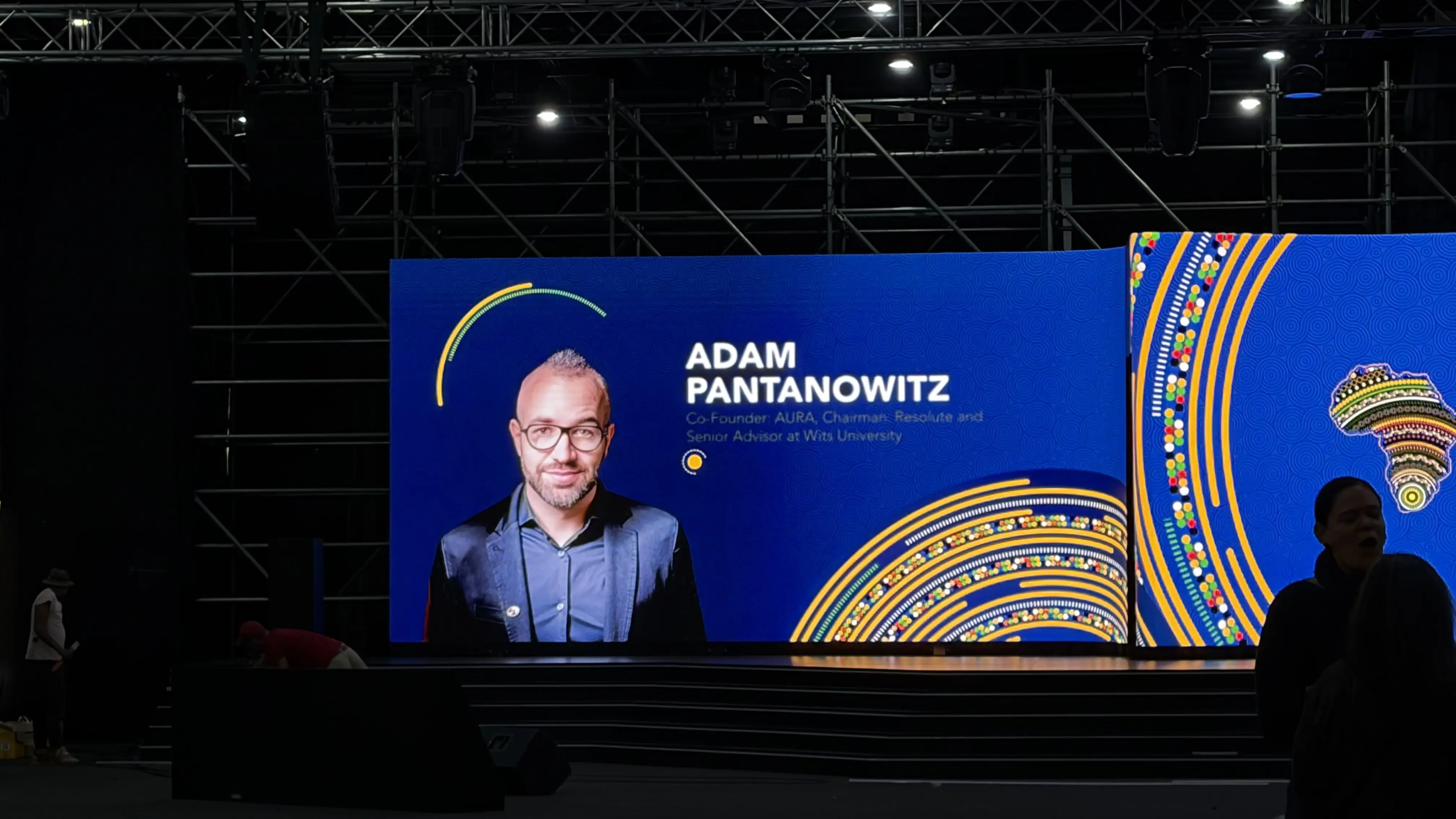 Adam Pantanowitz delivering the closing keynote at the SAFT Summit